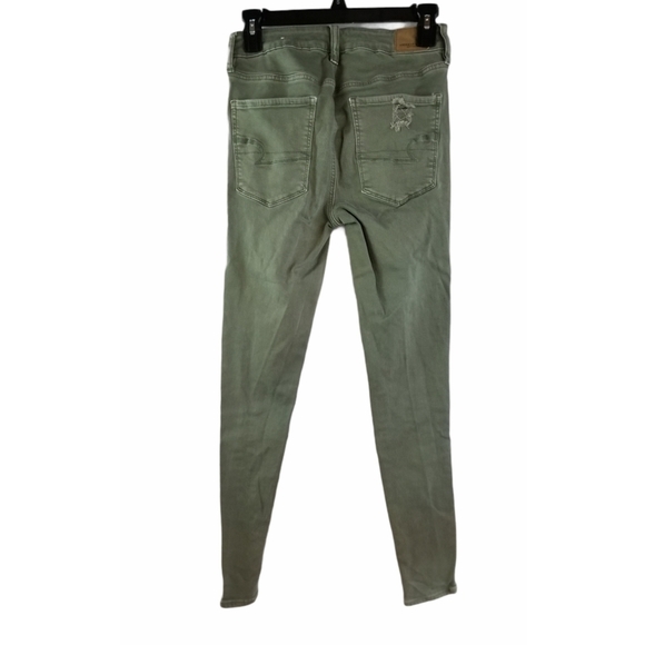 American Eagle 6 High Rise Jegging Destroyed - Picture 2 of 5